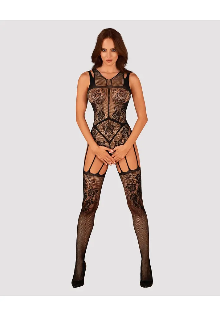 Бодистокінг Obsessive F239, S/M/L (чорний) - фото 3