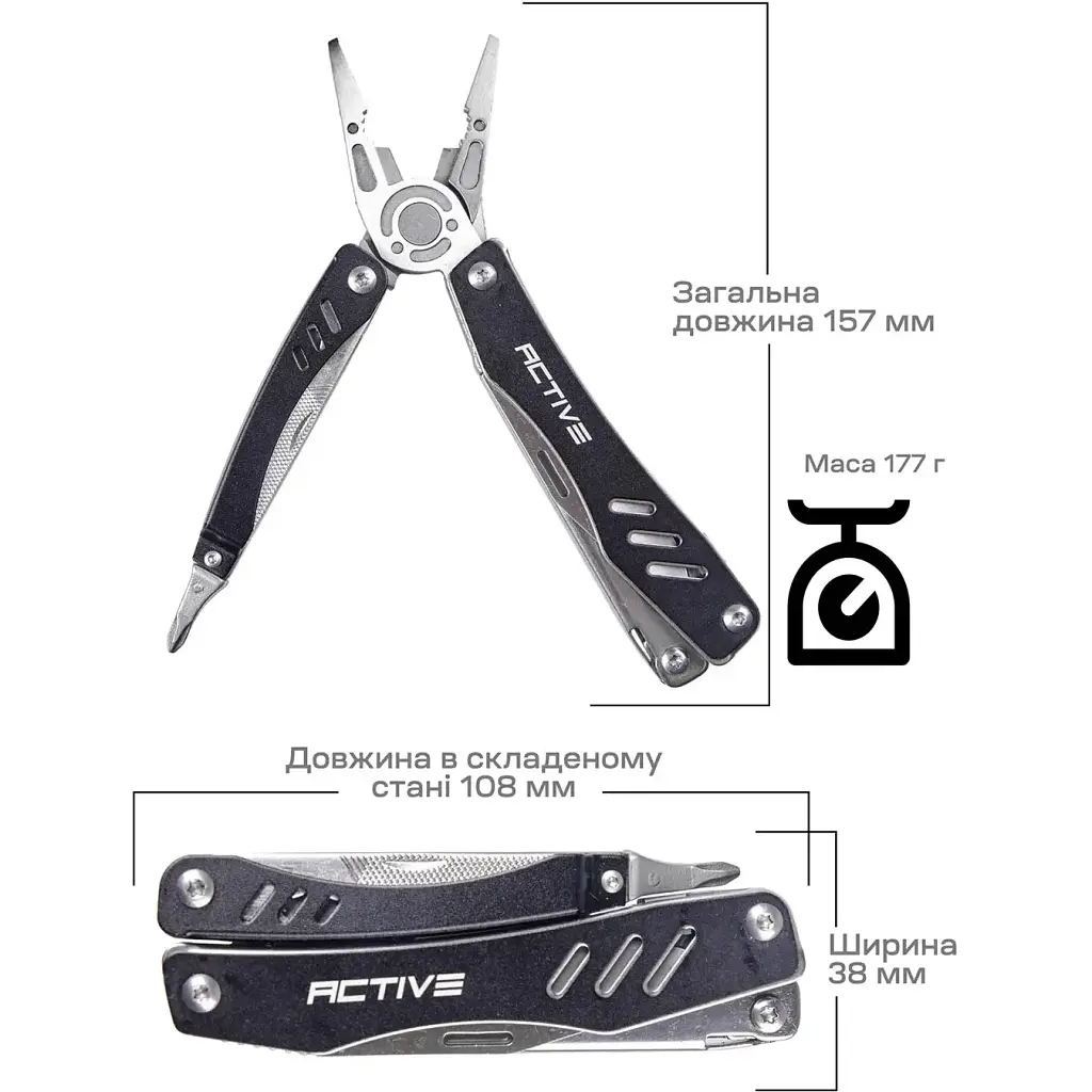 Мультитул Active Scitool Black - фото 6
