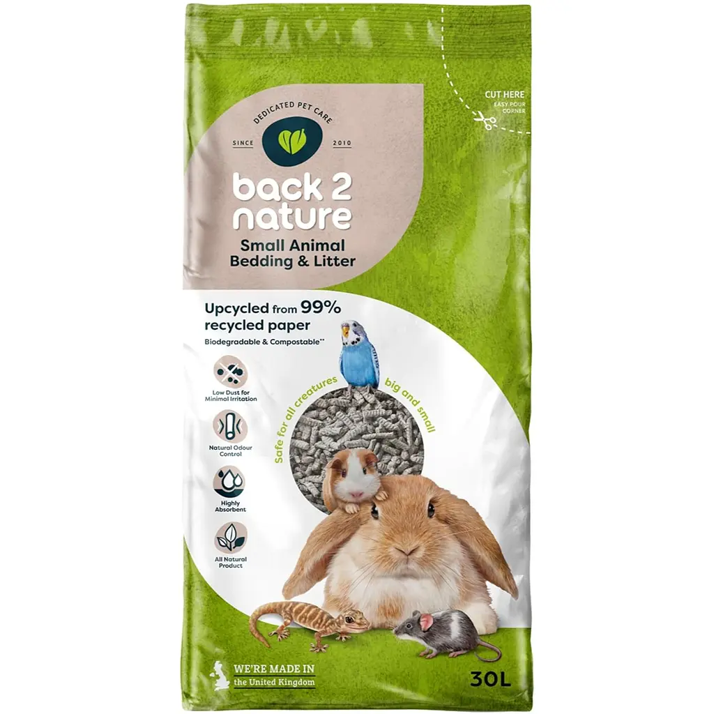 Наповнювач для дрібних тварин Back2Nature Small Animal Bedding&Litter 30 л
