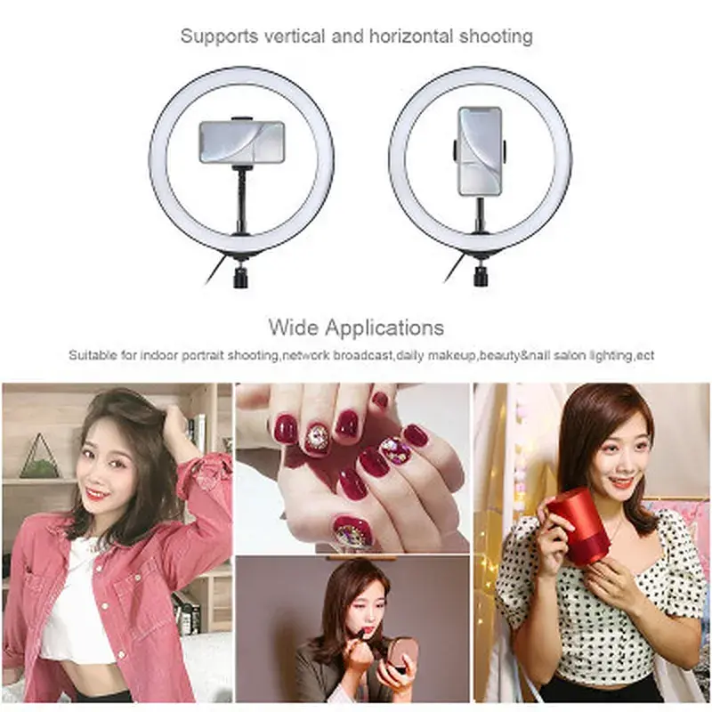 Набір блогера Puluz Ring USB LED lamp 10.2"+ table mount 140cm (PKT3039) - фото 3