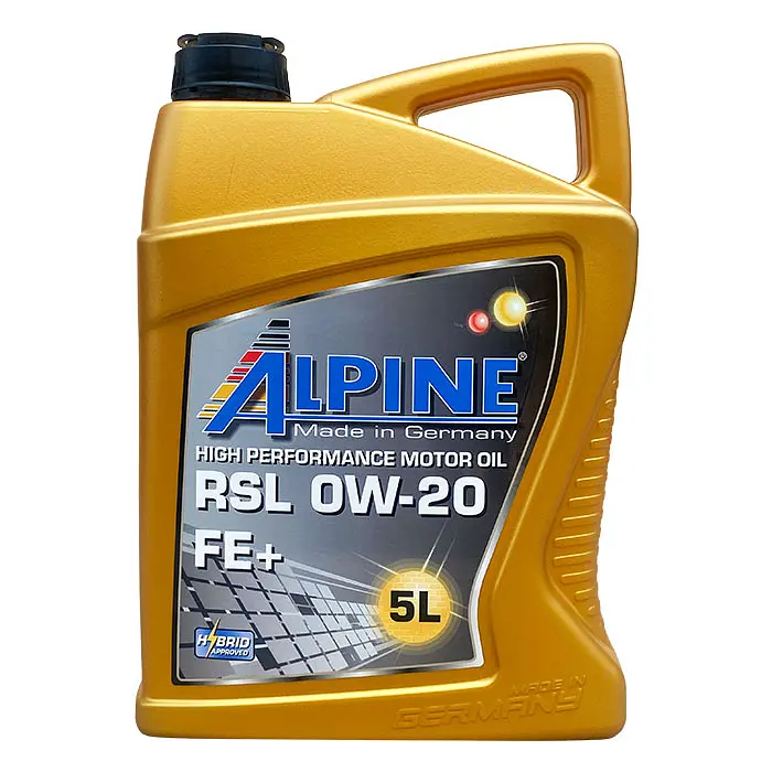 Автомобільна моторна олива ALPINE RSL 0W-20 5л 1695-5