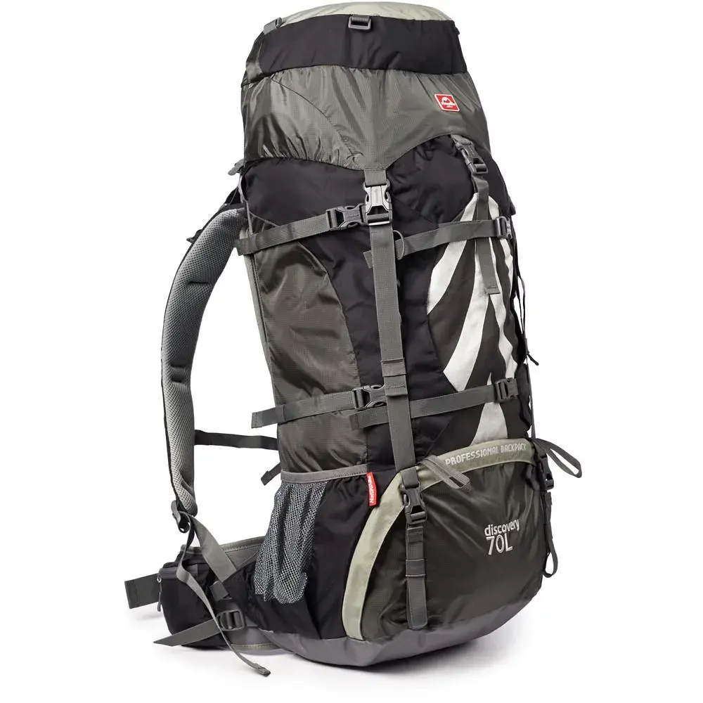 Рюкзак туристичний Naturehike NH70B070-B 70+5 л Black/Grey (6927595709009) - фото 2