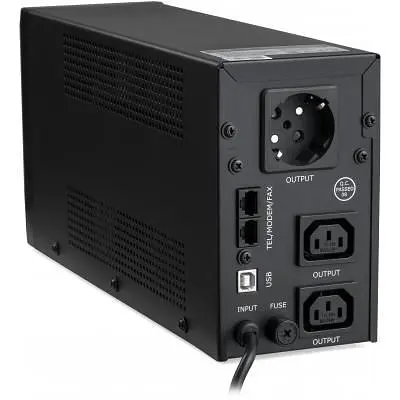 Пристрій безперебійного живлення Vinga LED 650VA metal case with USB (VPE-650PRMU) - фото 3