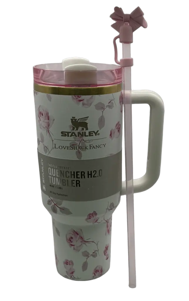 Термос термочашка Stanley Quencher H2.0 Tumbler з нержавіючої сталі 1,18 л Vintage Rose KT6007856 - фото 2