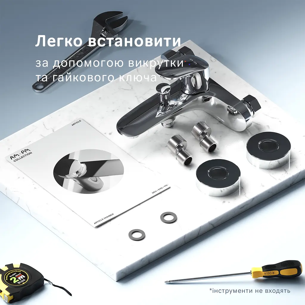Змішувач для ванни AM.PM Like F8010000 - фото 10