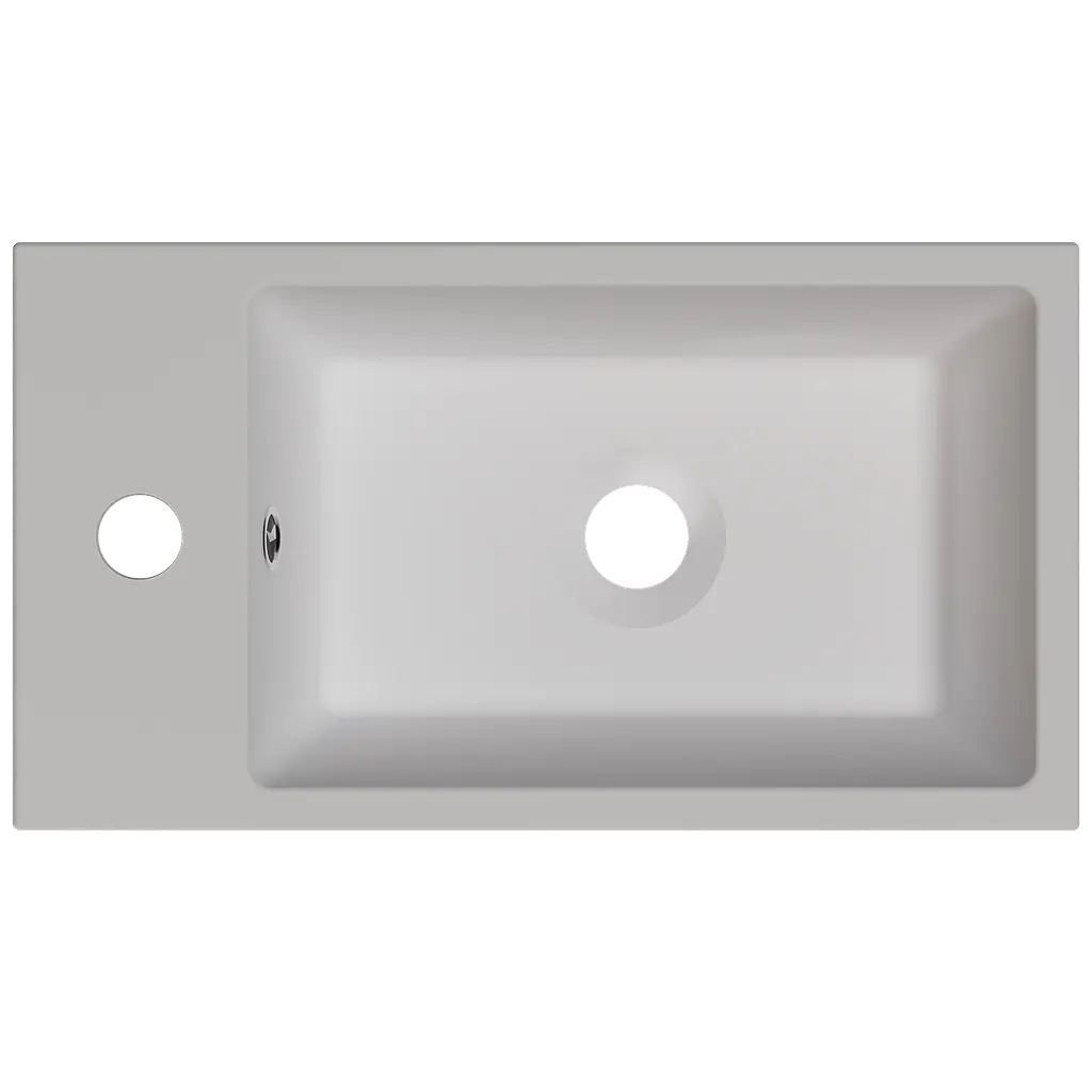 Раковина матова накладна Amidicon Mini 45 450x250 з литого каменю MINI_45_MAT, Білий матовий - фото 4