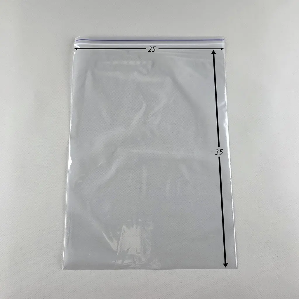Пакети Zip-Lock прозорі 25x35 см, 100 шт, 50 мкм, поліетиленові пакети із застібкою - фото 2