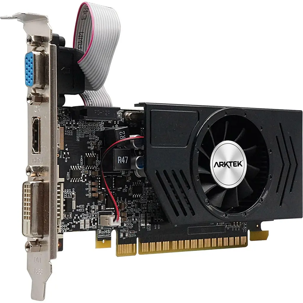 Відеокарта Arktek GT 730 4Gb GDDR5, 128-bit, VGA/DVI/HDMI, 902/5010 MHz, Low Profile (AKN730D5S4GL1) (GDDR5, 128 bit, PCI-E 3.0 x16) - фото 2