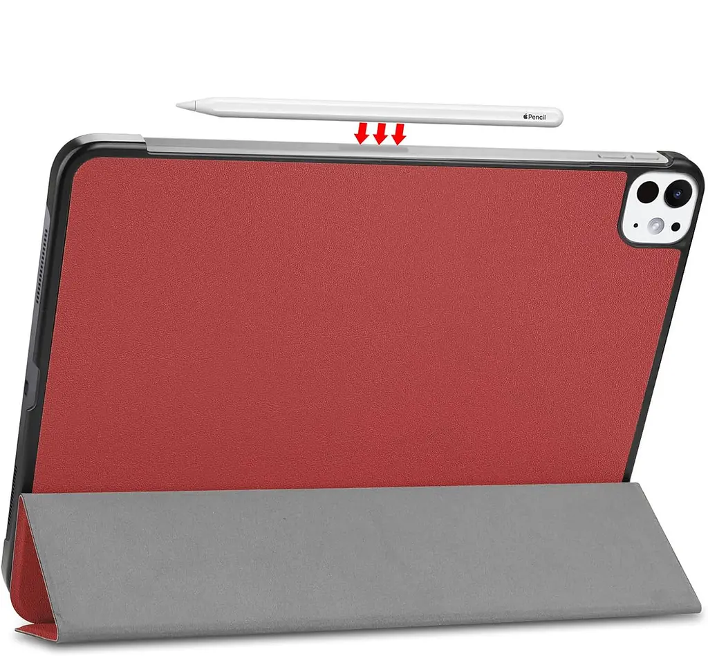 Чохол-книжка BeCover Smart Case для Apple iPad Pro 11" M4 2024 Червоний Wine (711628) - фото 4