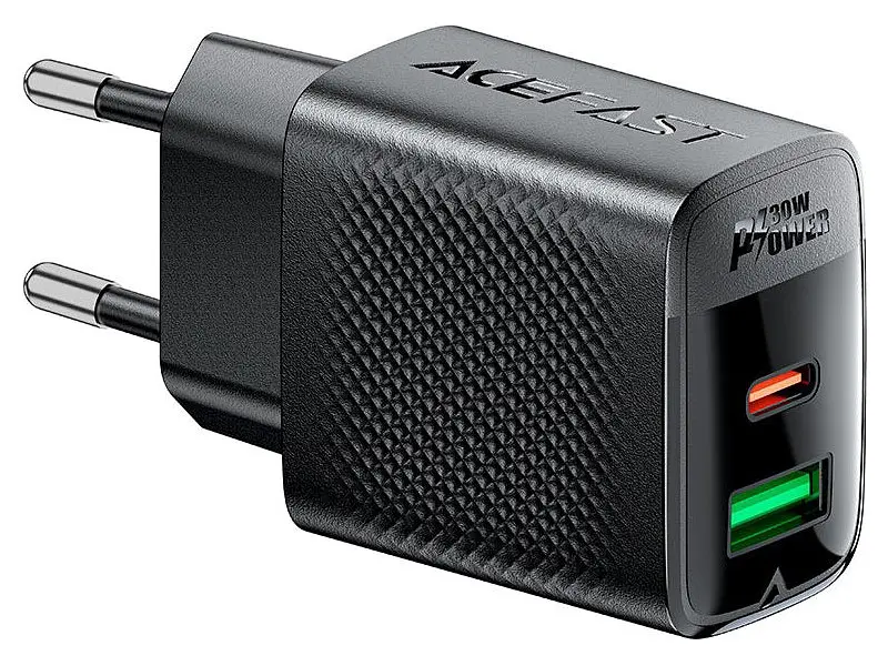 Мережевий зарядний пристрій Acefast A98 PD GaN 30 W Black - фото 2