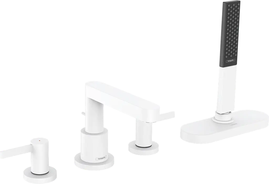 Змішувач для ванни Hansgrohe Finoris 76444700 білий матовий