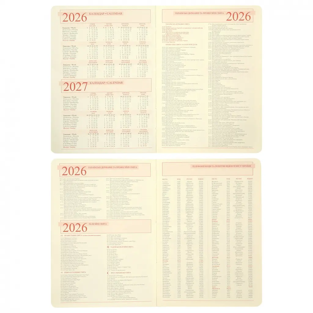 Записник діловий А6 Leo Planner Aldento датований 352 сторінок (252674) - фото 7