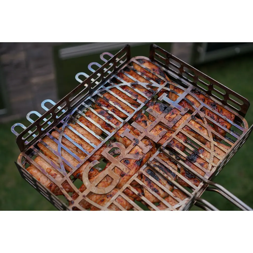 Решітка-гриль Grilli для барбекю з харчової нержавіючої сталі 1.5 мм 31x26 см (777766) - фото 10