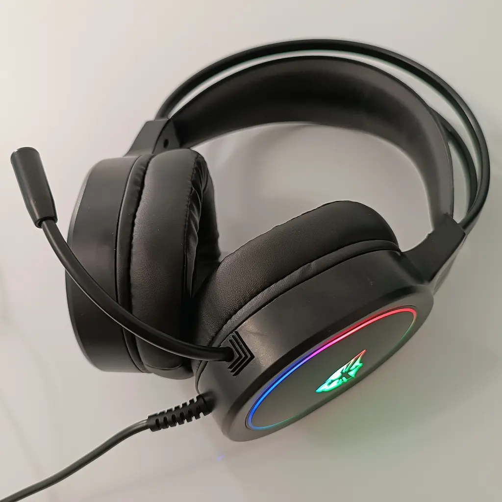 Наушники игровые G607 USB с микрофоном/регулировкой громкости и RGB подсветкой - фото 2