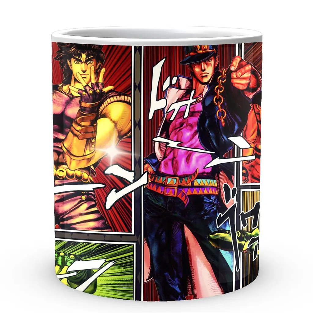 Кухоль GeekLand Неймовірні пригоди ДжоДжо JoJo's Bizarre Adventure Головні герої Колаж JJ 02.412 330 мл білий - фото 2