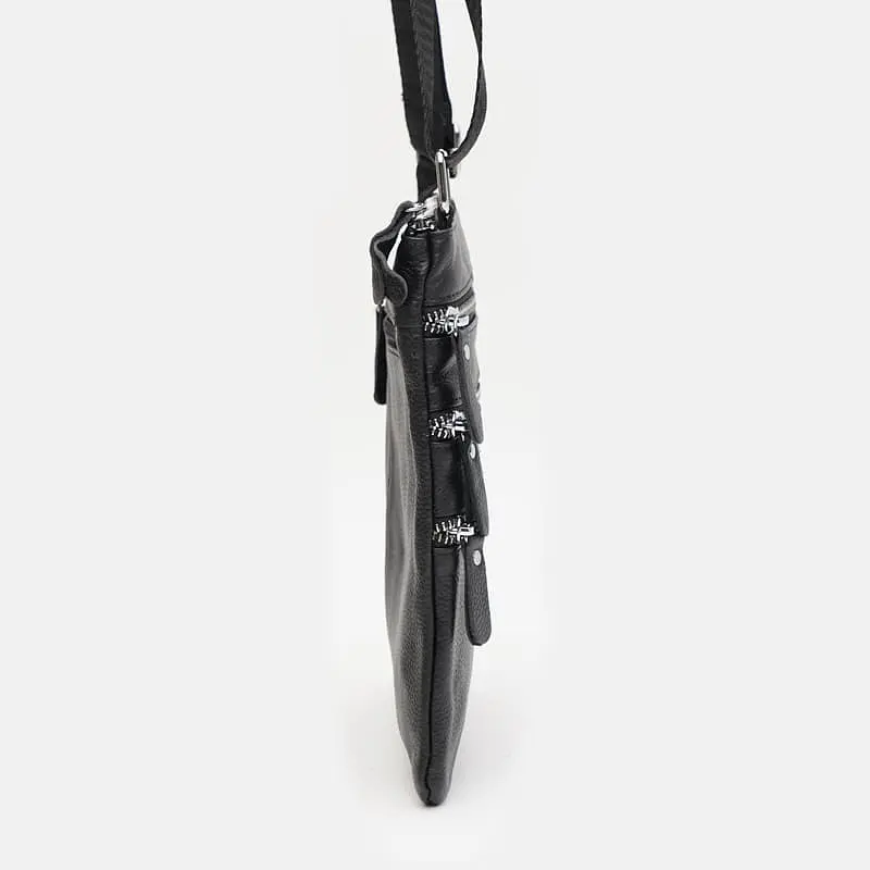 Чоловіча шкіряна сумка Keizer K1301bl-black - фото 4