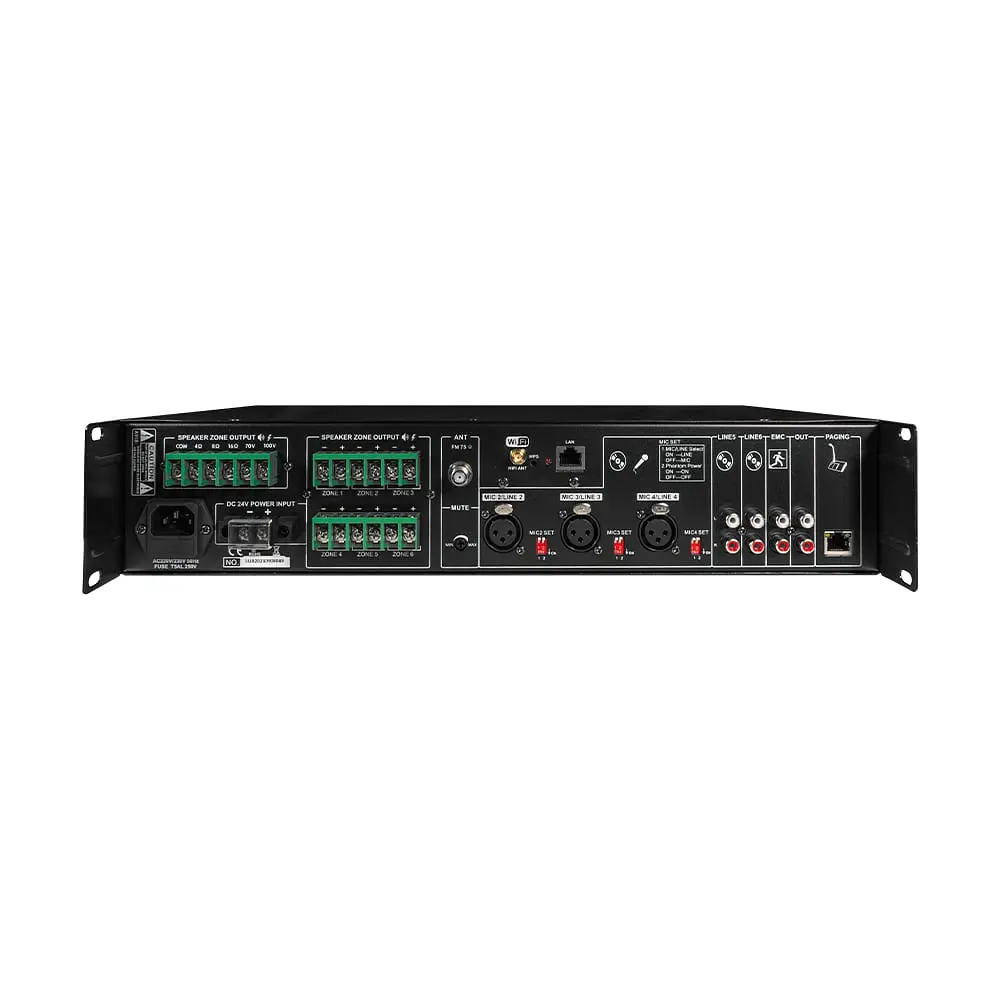 Мікшуючий підсилювач CMX DA-240MW, 6 зон, Wi-Fi, 19'' (17-00019) - фото 4