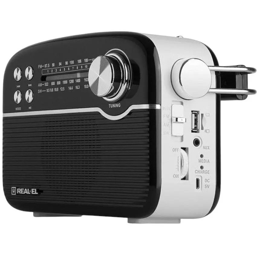 Радиоприемник портативный REAL-EL X545 Black - фото 3