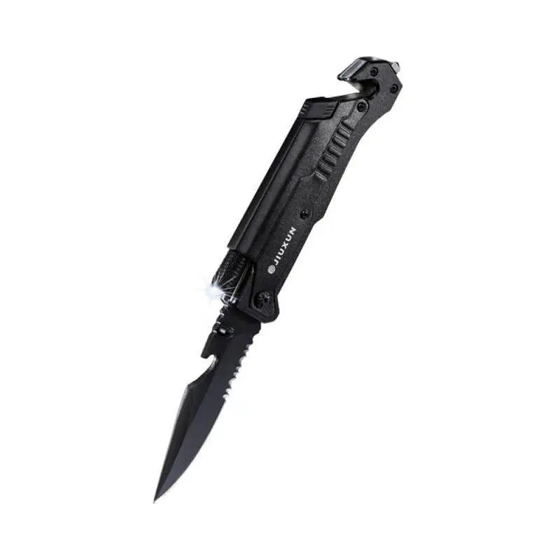 Ніж мультитул Jiuxun Outdoor Folding Knife з ліхтариком - фото 3