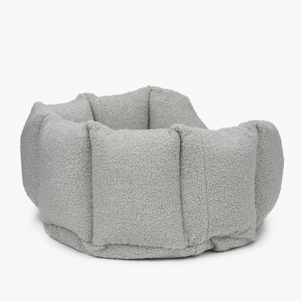 Лежак ортопедичний для собак "Shell Teddy" сірий М(60*80см) - фото 2