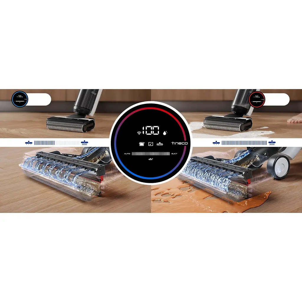 Ручной моющий аккумуляторный пылесос Tineco Floor One S6 Flashdry Pet черно-белый (FW144000DE) - фото 7