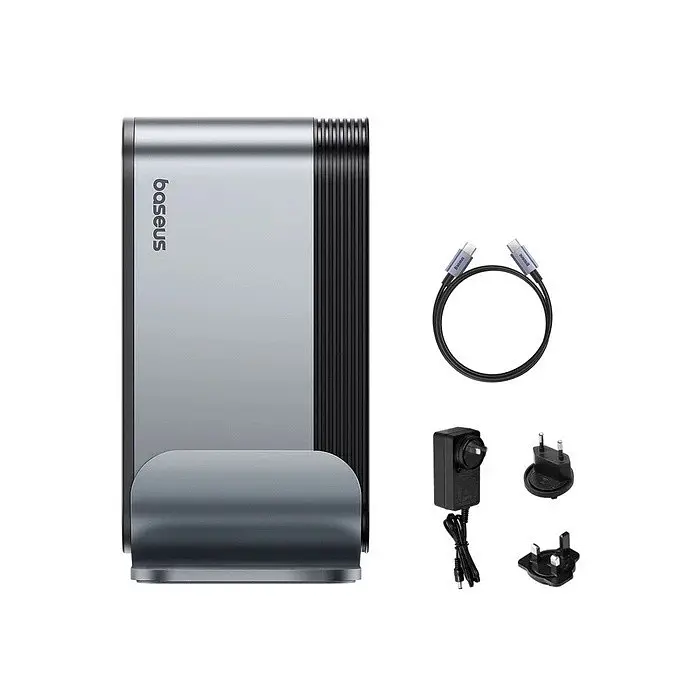 USB-хаб Baseus UnionJoy 17-Port Triple-Display B00532304811-00 Grey - фото 6