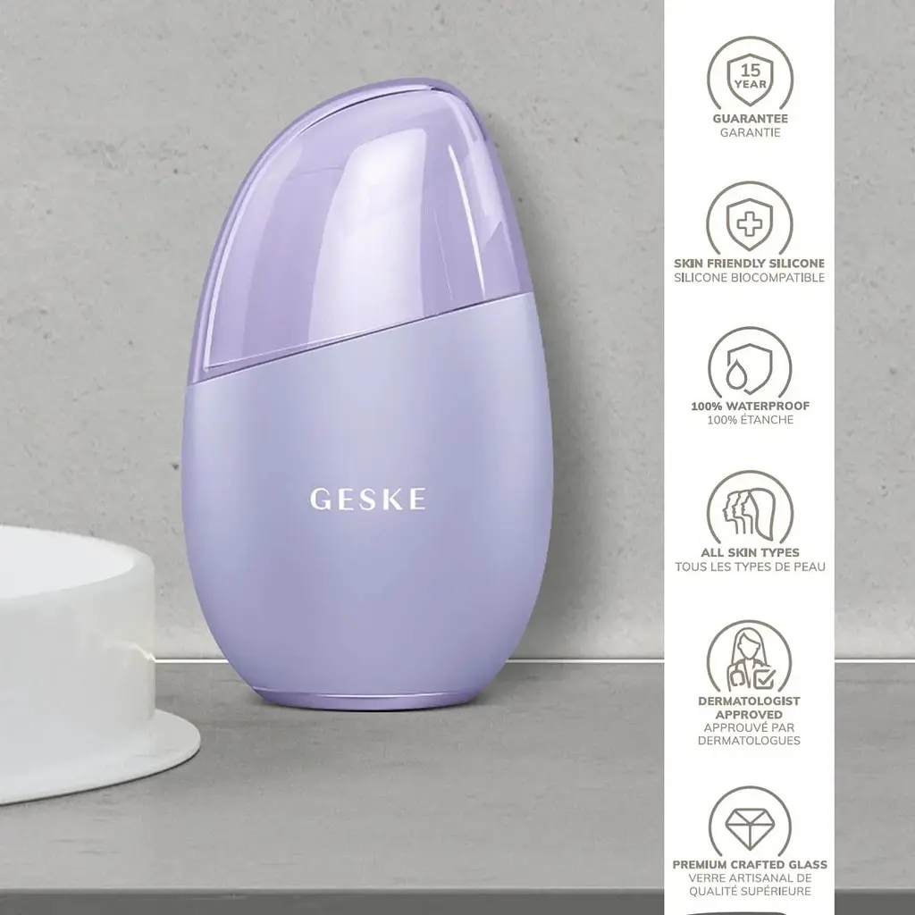 Масажер для обличчя GESKE Cool & Warm Eye and Face Massager 7в1 Purple (HB0292) [176777] - фото 5