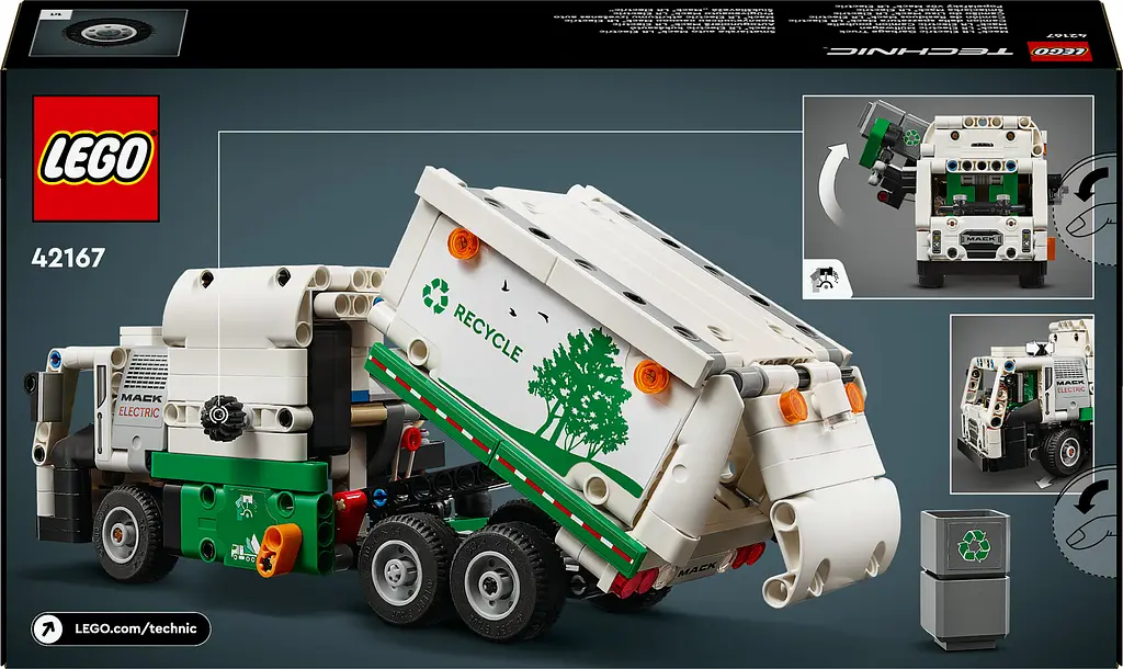 Уцінка. Конструктор LEGO Technic Сміттєвоз Mack LR Electric 503 деталей (42167)  - фото 9