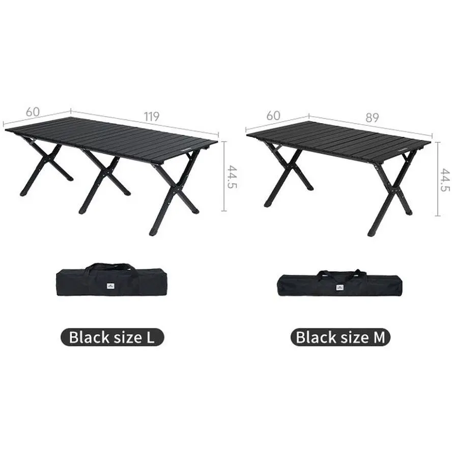Складаний стіл Naturehike Star Jane T01 CNK2550JJ018, 119х60 см, вуглецева сталь, чорний - фото 2
