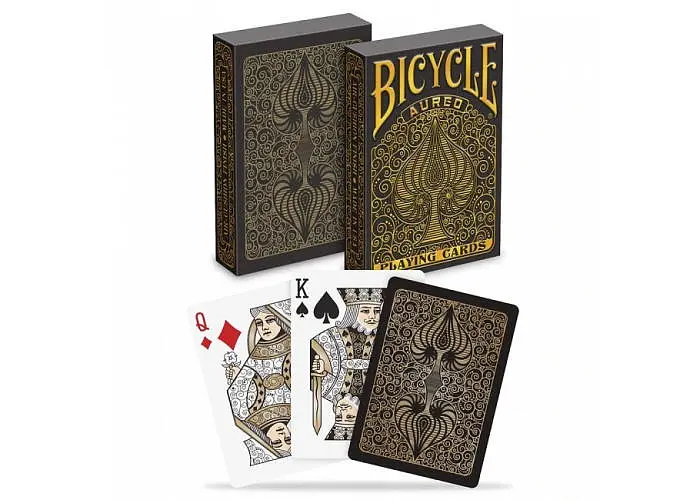 Карты игральные United States Playing Card Company Bicycle Aureo (black) (09409b) - фото 2