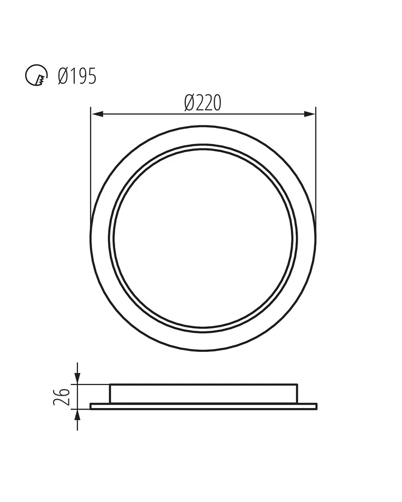 Точковий світильник Kanlux 36514 Tavo LED 1x24W 4000K 2600Lm IP20 - фото 3