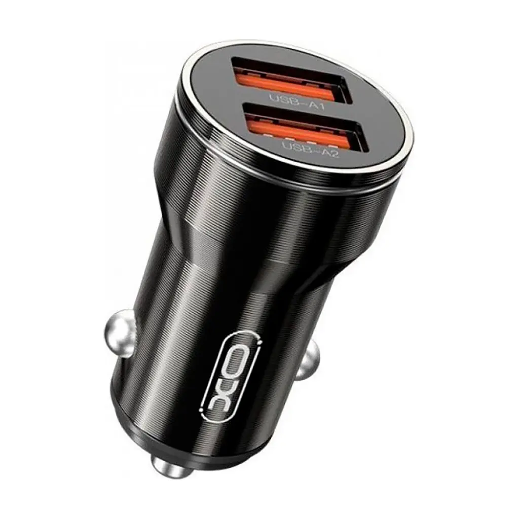 Зарядний пристрій XO 2xUSB 12W black (CC48.black)