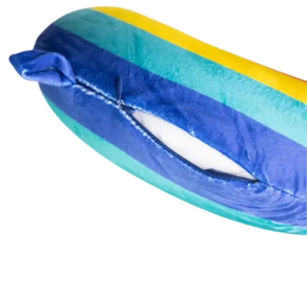 Подушка для шиї Yiwu Rainbow U-подібна Memory Foam 30х30 см синя - фото 3