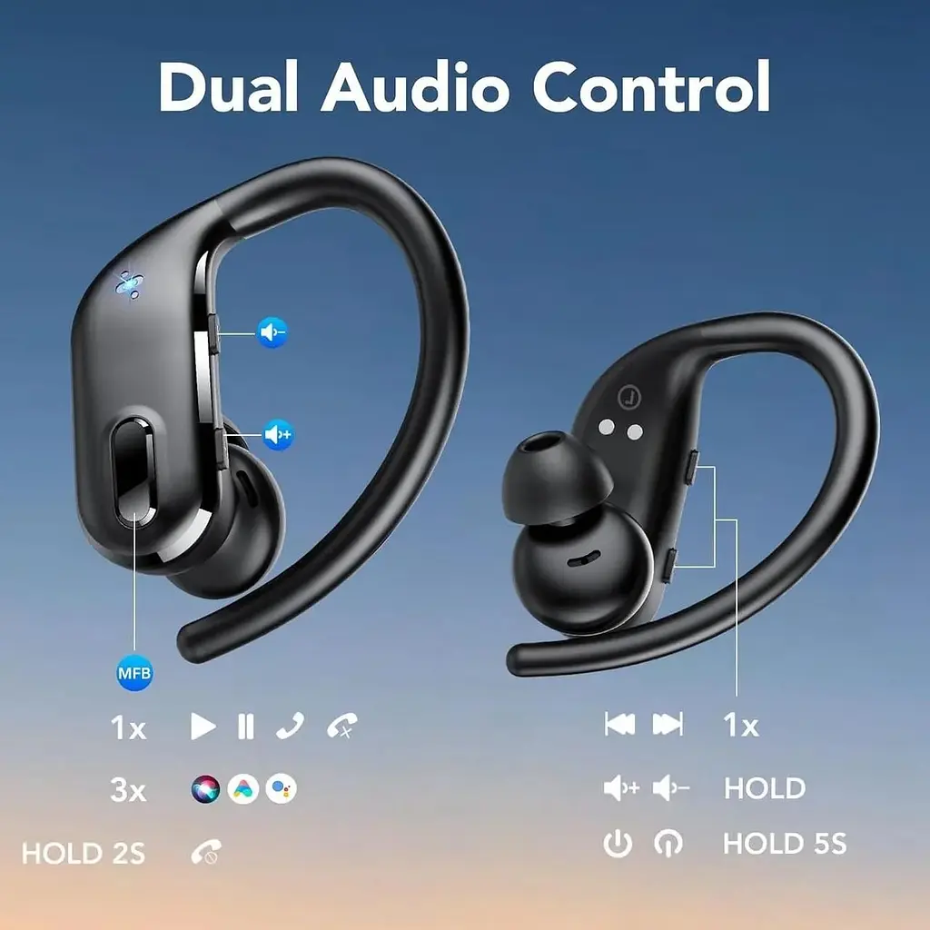 Бездротові навушники Bluetooth зі світлодіодним зарядним чохлом - фото 4