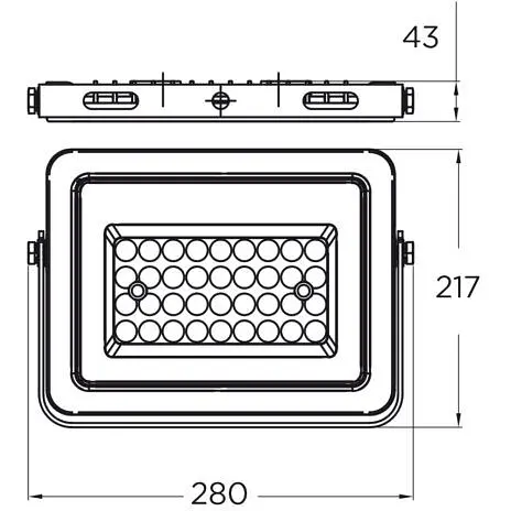 Прожектор Eurolamp LED з радіатором чорний (LED-FL-100/65(black)) - фото 2