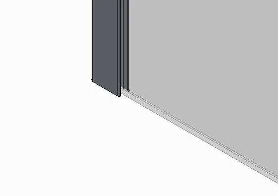Душова перегородка Koer Sr SP03-30x200-TR-01 Walk-In (рухома.частина) прозоре скло Easy Clean 8мм, хром KR5399, прозорий, хром - фото 8