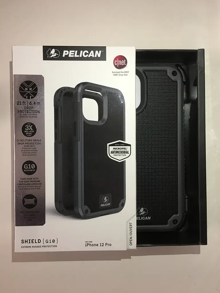 Оригінальний протиударний чохол із кліпсою Pelican Shield G10 для iPhone 12 Pro Grey аналог OtterBox Defender - фото 3