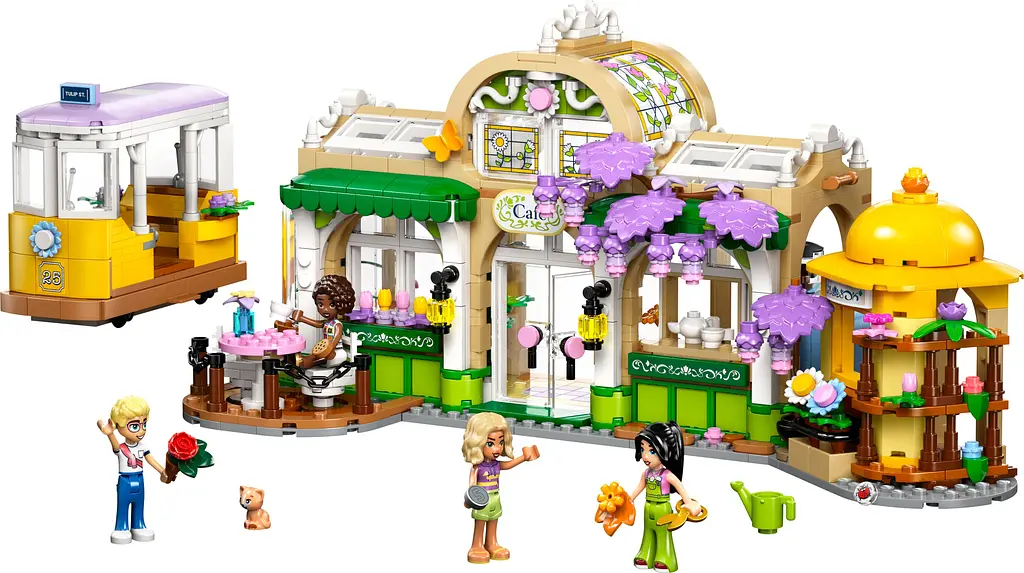 Конструктор LEGO Friends Кофейня с растениями и цветочный магазин 1138 деталей (42671) - фото 6