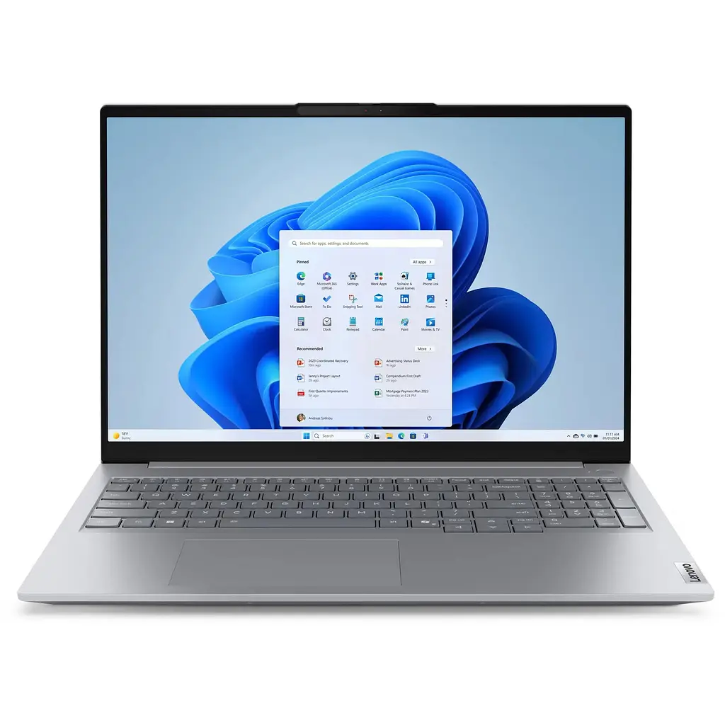 Lenovo Ноутбук ThinkBook 16-G8 16" WUXGA IPS AG, Intel 5-210H, 32GB, F1TB, UMA, DOS, сірий