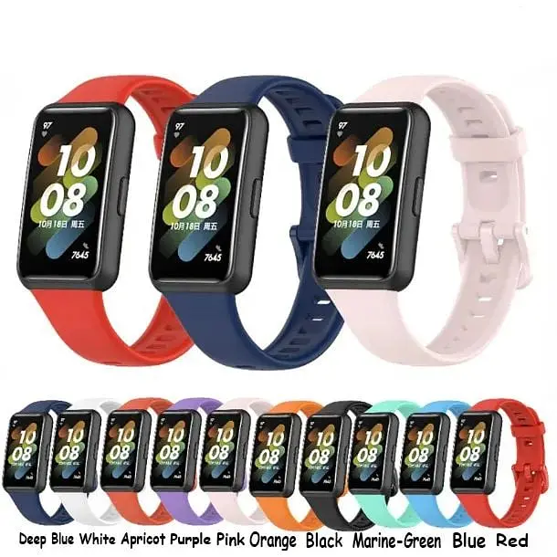 Силиконовый ремешок BeCover для Huawei Band 7/Honor Band 7 Marine-Green (709469) - фото 3