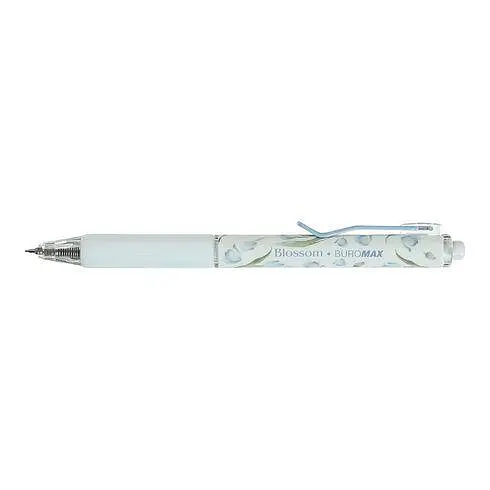 Ручка автоматична гелева Buromax №BM.8368-14 Blossom 0.5мм синя - фото 2