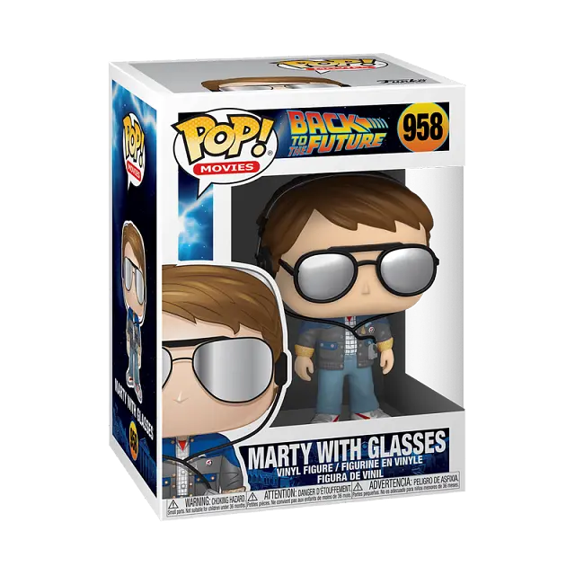 Фигурка Funko Pop Назад в будущее Марти с очками Back to the Future Marty with glasses 10 см FP BF M 958 - фото 2