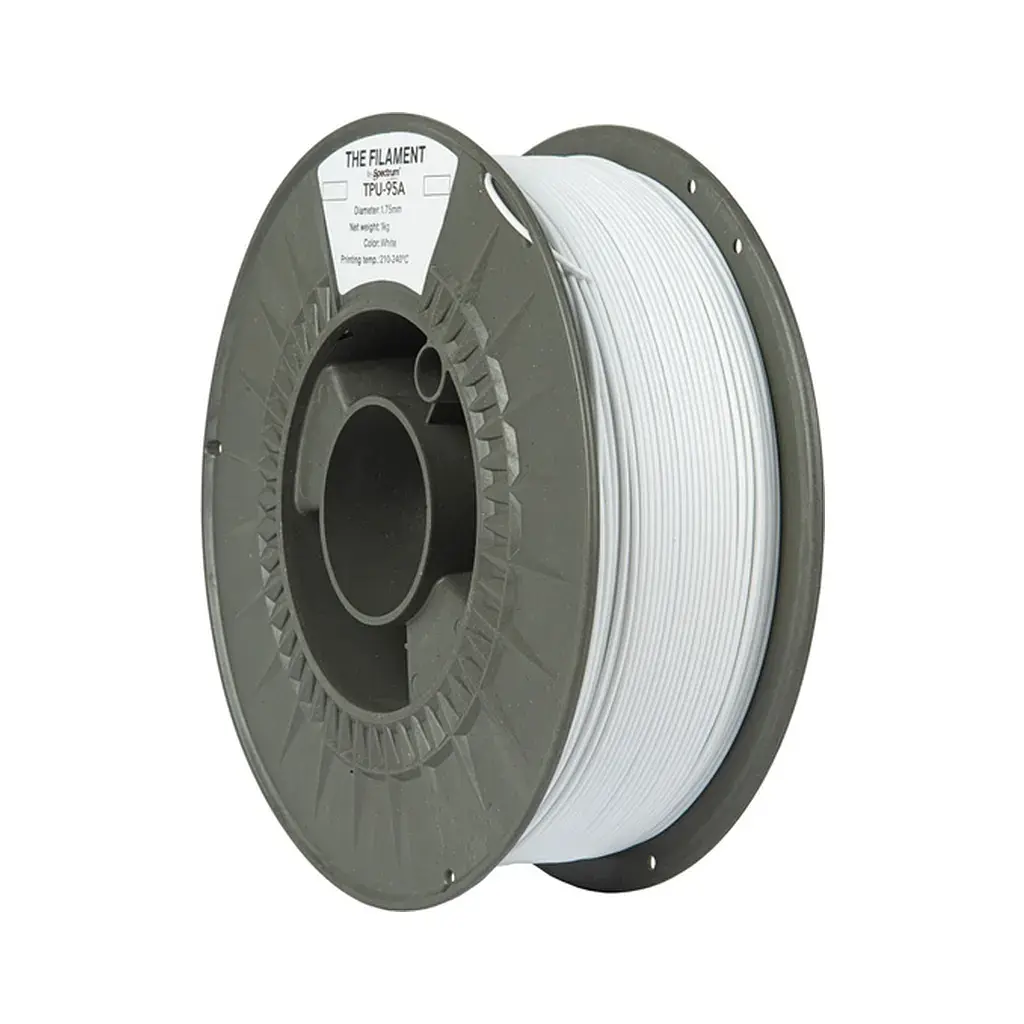 Пластик для 3D-принтера The Filament TPU-95A 1.75mm WHITE 1kg (TF-24132)