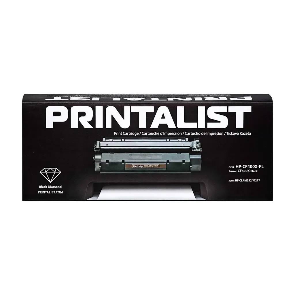 Картридж Printalist HP LJ M252/M277/ CF400X Black (HP-CF400X-PL)