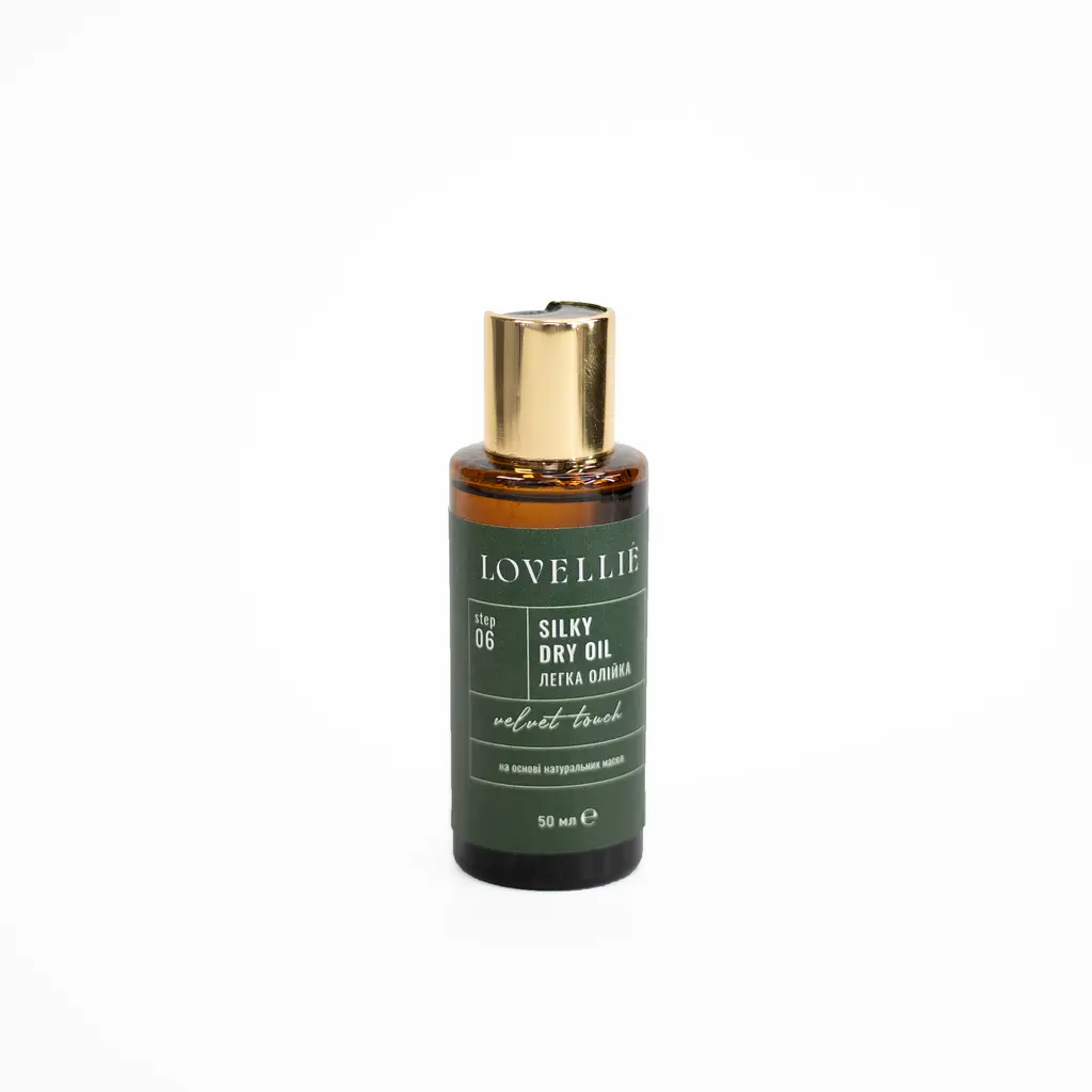 Легка фінішна олійка Оксамитовий дотик Silky Dry Oil Velvet Touch LOVELLIE 50 мл