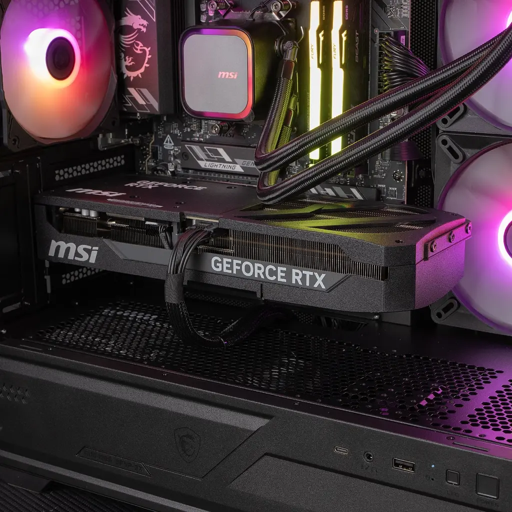 Комп'ютер Dragon Lucky Spectre Powered_by MSI (RTX 5070 - R7 7800X3D) Black / AMD Ryzen 7 7800X3D (4.2–5.0), 8 ядер / NVIDIA GeForce RTX 5070 / 32 ГБ (DDR5) / 1024 ГБ (SSD) - фото 4