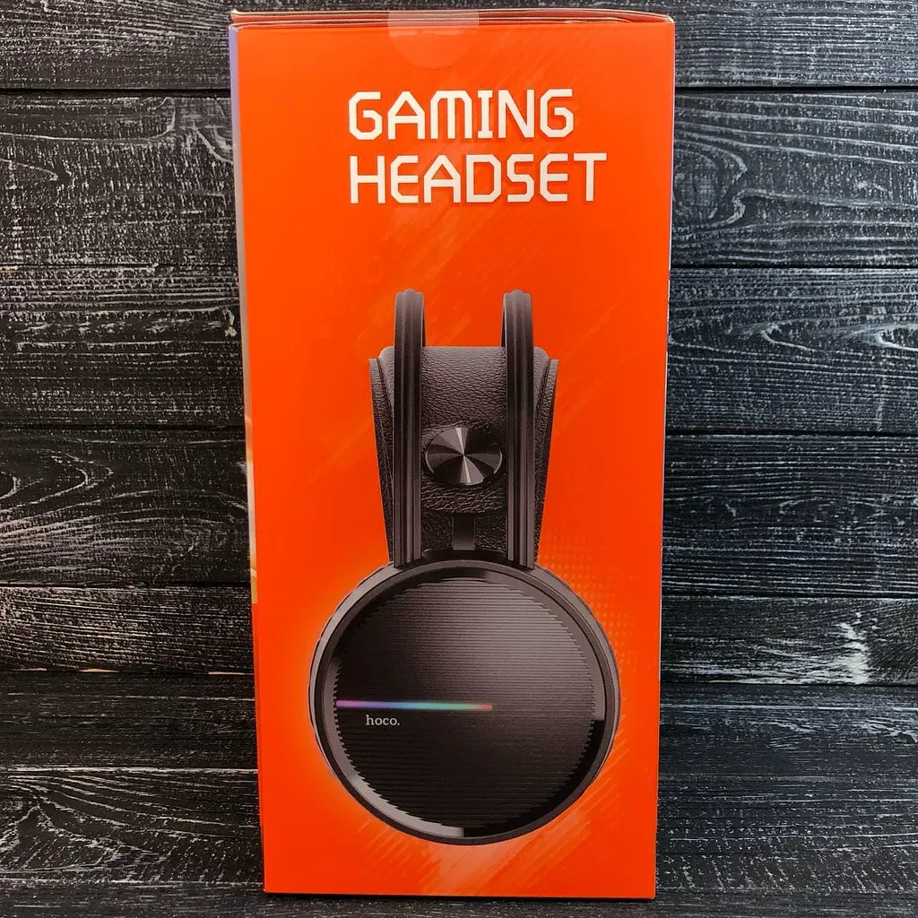 Навушники Hoco ігрові W100 Touring GAMING Headset 5-колірна підсвітка LED - фото 2