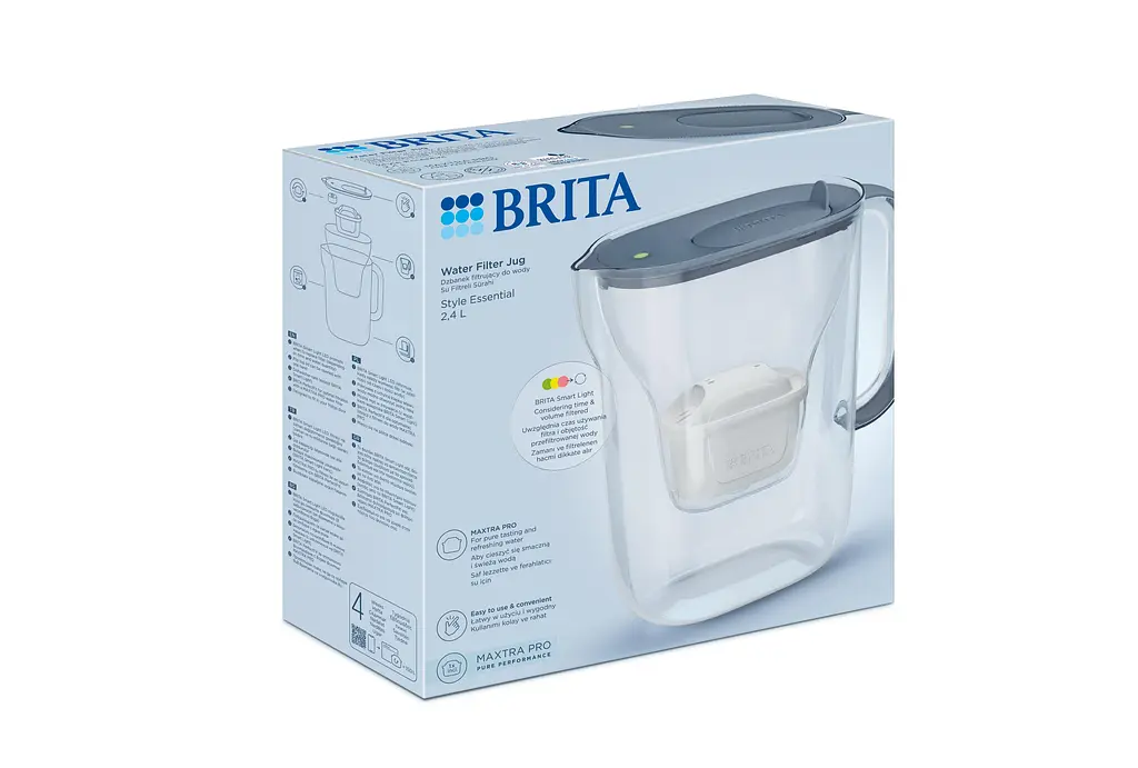 Фільтр-глечик Brita Style Essential Mxpro сіро-блакитний (1058042) - фото 3