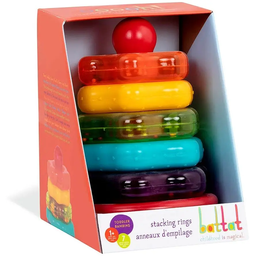 Игрушка Battat Lite Цветная пирамидка развивающая (BT2579Z) - фото 3