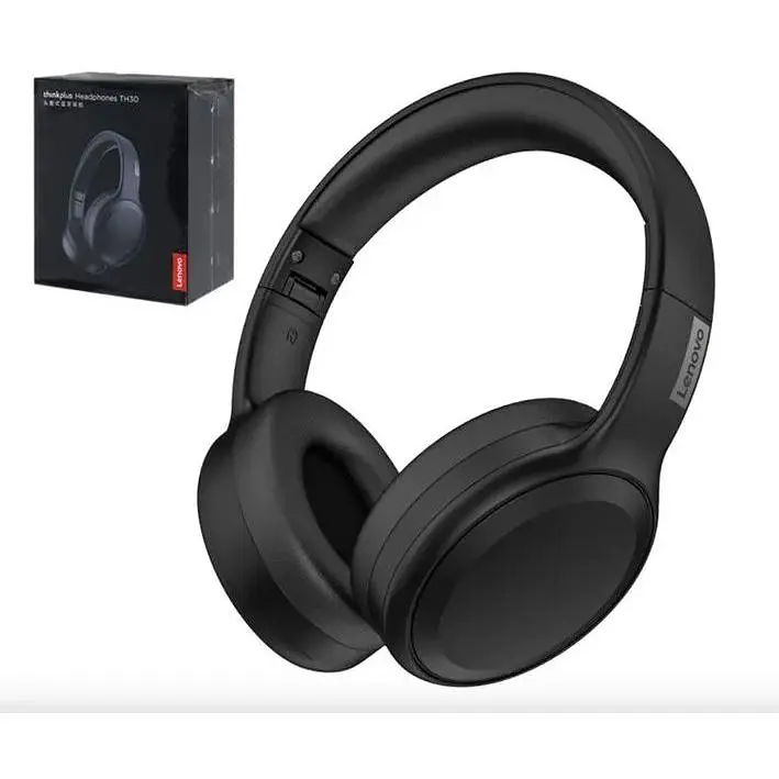 Наушники накладные беспроводные (TWS) Lenovo TH30 черные - фото 2